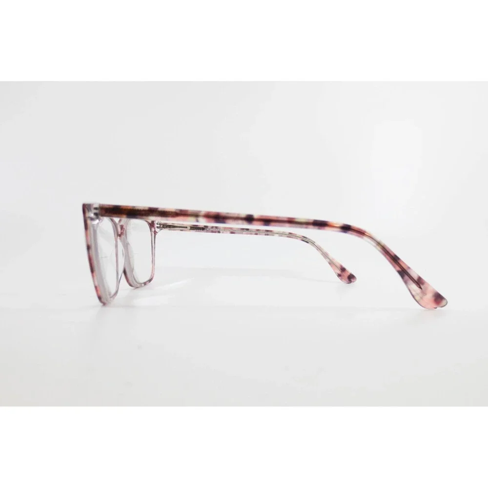 Prada VPR 10V Pink Purple Tortoise Rectangular Eyeglass Frames 54-16-140 1AB-1O1
